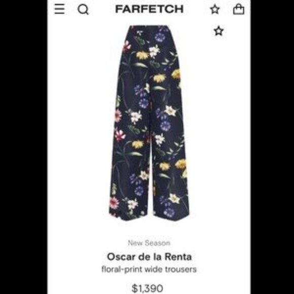 Oscar de la Renta Silk Trousers - Picture 13 of 16